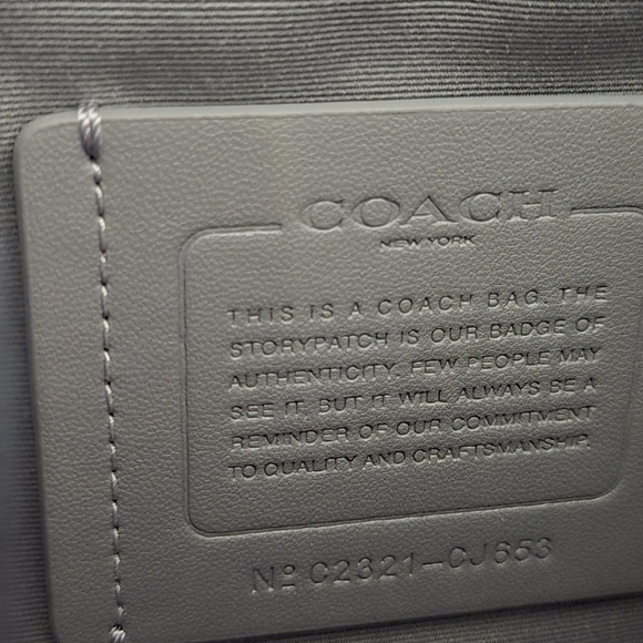 COACH Track Backpack In Colorblock Signature Canvas With Coach Stamp - Picture 7 of 8